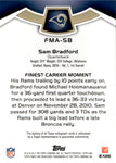 2012 Sam Bradford Topps Finest MOMENTS AUTO AUTOGRAPH #FMA-SB St. Louis Rams