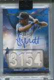 2023 George Brett Topps Luminaries BLUE HIT KINGS QUAD JERSEY AUTO 07/10 AUTOGRAPH RELIC #HKAR-GB Kansas City Royals HOF
