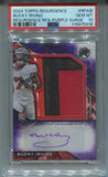 2024 Bucky Irving Topps Resurgence PURPLE ROOKIE JUMBO PATCH AUTO 63/75 AUTOGRAPH RELIC PSA 10 #RPA-BI Tampa Bay Buccaneers 5318
