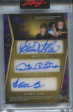 2025 John Goodman Robert Carradine Timothy Busfield Brian Tochi Curtis Armstrong Donald Gibb Leaf Red Carpet PURPLE FOIL HEXAD 6 WAY AUTO 6/8 AUTOGRAPH #H-3 Revenge of the Nerds
