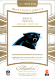 2025 Bryce Young Panini Flawless DRAFT NIGHT JUMBO JERSEY 24/25 RELIC #FDNJ-BYG Carolina Panthers