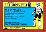 2023 Under Attack! Topps Chrome Star Wars Sapphire Edition RETURN OF THE JEDI EMERALD GREEN 48/60 #74