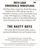 2014 The Nasty Boys Leaf Originals Wrestling DUAL AUTO AUTOGRAPH #TNB WCW