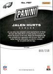 2024 Jalen Hurts Panini Black Friday SILVER FOIL BOARD 065/150 #FB7 Philadelphia  Eagles