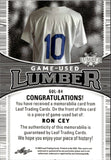 2024 Ron Cey Leaf Lumber GAME USED LUMBER BAT 08/40 RELIC #GUL-84 Los Angeles Dodgers