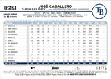 2024 Jose Caballero Topps Update INDEPENDENCE DAY 14/76 #US161 Tampa Bay Rays