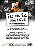 2022 Dr. Britt Baker Upper Deck Skybox Metal AEW FEELING THE LOVE #FL6 All Elite Wrestling