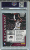 2016-17 LeBron James Panini Prizm BLUE WAVE EXPLOSION PSA 10 #1 Cleveland Cavaliers 0014