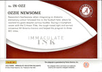 2022 Ozzie Newsome Panini Immaculate Collection Collegiate SAPPHIRE BLUE IMMACULATE INK AUTO 18/25 AUTOGRAPH Cleveland Browns HOF