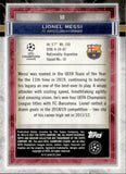2020-21 Lionel Messi Topps Museum Collection UEFA Champions League #50 BARCELONA