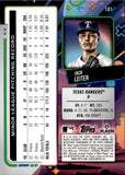 2024 Jack Leiter Topps Cosmic Chrome BLUE PULSAR REFRACTOR ROOKIE 75/99 RC #101 Texas Rangers