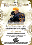 2023 Paul Skenes Leaf Trinity ROOKIE JERSEY RELIC #RR-41 Pittsburgh Pirates