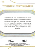 2025 Tweedledum & Tweedledee Topps Chrome Disney PINK REFRACTOR 107/250 #179 Allice in Wonderland