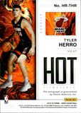 2019-20 Tyler Herro Panini NBA Hoops ROOKIE HOT SIGNATURES AUTO AUTOGRAPH RC #HR-THR Miami Heat