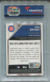 2015 Kris Bryant Bowman's Best ROOKIE FANATICS AUTHENTIC AUTO AUTOGRAPH RC #50 Chicago Cubs *Case Scratches*