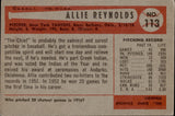 1954 Allie Reynolds Bowman #113 New York Yankees BV $50