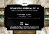 2025 Chipper Jones Topps Museum Collection MEANINGFUL MATERIALS JERSEY 42/75 RELIC #MMR-CJ Atlanta Braves HOF