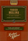 2019 Yadier Molina Panini Leather & Lumber AUTO 3/3 AUTOGRAPH #AU-YM St. Louis Cardinals