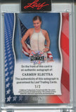 2026 Carmen Electra Leaf Independence Day AMERICAN FLAG AUTO 1/2 AUTOGRAPH #BA-CE1 Scary Movie