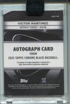 2025 Victor Martinez Topps Chrome Black AUTO AUTOGRAPH #CBA-VM Detroit Tigers