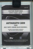 2025 Victor Martinez Topps Chrome Black AUTO AUTOGRAPH #CBA-VM Detroit Tigers