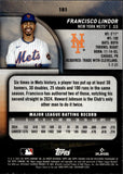 2025 Francisco Lindor Topps Stadium Club MEMBERS ONLY #181 New York Mets