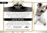 2022 Jace Jung Leaf Trinity ROOKIE PLATINUM PATCH AUTO 08/25 AUTOGRAPH RC #PA-JJ1 Detroit Tigers