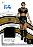 2023 Ava Panini Immaculte WWE ROOKIE SHIRT AUTO 34/99 AUTOGRAPH RELIC RC #MA-AVA NXT