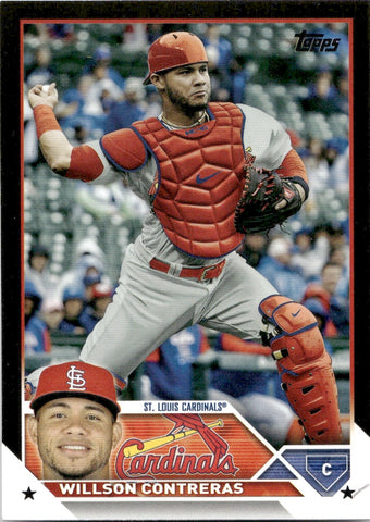2023 Willson Contreras Topps Series 2 BLACK BORDER 24/72 #417 St. Louis Cardinals