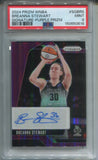 2024 Breanna Stewart Panini Prizm WNBA PURPLE PRIZM AUTO 44/49 AUTOGRAPH PSA 9 #SG-BRS New York Liberty 0616