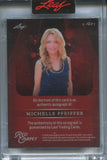 2025 Michelle Pfeiffer Leaf Red Carpet PURPLE FOIL AUTO 4/8 AUTOGRAPH #A-MP1 Scarface