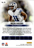 2023 Micah Parsons Panini Prestige XTRA POINTS BLUE 179/299 #83 Dallas Cowboys