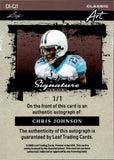 2025 Chris Johnson Leaf Signature Series SILVER SHIMMER CLASSIC ART AUTO 1/1 ONE OF ONE AUTOGRAPH #BA-CJ1 Tenessee Titans