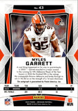 2024 Myles Garrett Panini Obsidian INTERNATIONAL AUTO AUTOGRAPH #43 Cleveland Browns