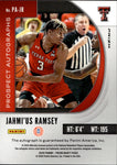 2020 Jahmi'us Ramsey Panini Prizm Draft Picks ROOKIE RED ICE AUTO AUTOGRAPH #PA-JR Sacramento Kings
