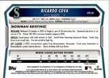 2026 Ricardo Cova Bowman Chrome 1ST BOWMAN BLUE REFRACTOR AUTO 103/150 AUTOGRAPH #CPA-RC Seattle Mariners
