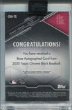 2020 Tommy Edman Topps Chrome Black AUTO AUTOGRAPH #CBA-TE St. Louis Cardinals