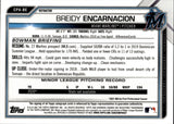 2021 Breidy Encarnacion Bowman Chrome Draft 1ST BOWMAN REFRACTOR AUTO 277/499 AUTOGRAPH #CDA-BE Miami Marlins