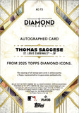 2025 Thomas Saggese Topps Diamond Icons ROOKIE AUTO 17/25 AUTOGRAPH RC #AC-TS St. Louis Cardinals