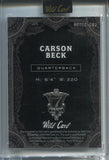 2024 Carson Beck Wild Card BLACK CLOVER ROOKIE AUTO 1/1 ONE OF ONE AUTO #AC7CC-CB2 Arizona Cardinals