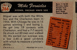 1955 Mike Fornieles Bowman #266 Chicago White Sox BV $20