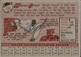1958 Warren Spahn Topps #270 Milwaukee Braves BV $80