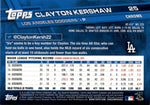 2017 Clayton Kershaw Topps Chrome BLUE REFRACTOR 141/150 #25 Los Angeles Dodgers