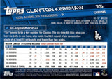 2017 Clayton Kershaw Topps Chrome BLUE REFRACTOR 141/150 #25 Los Angeles Dodgers