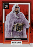 2026 Jade Cargill Topps Chrome WWE The National Sports Collector Convention Exclusive Red Refractor 5/5 #WWE-45 Friday Night Smackdown