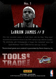 2014 LeBron James Panini The National TOOLS OF THE TRADE JERSEY RELIC #1 Cleveland Cavaliers *NRMT*