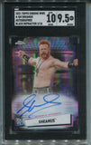 2021 Sheamus Topps Chrome WWE BLACK REFRACTOR AUTO 02/10 AUTOGRAPH SGC 9.5/10 #A-SM Monday Night Raw 5051