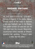 2018 Shohei Ohtani Topps Update Series LEGENDS IN THE MAKING ROOKIE RC #LITM-2 Anaheim Angels 1