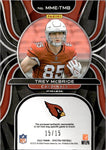 2022 Trey McBride Panini Spectra ROOKIE PINK HYPER MONUMENTAL MEMORABILIA PATCH 15/15 RELIC #MME-TMB Arizona Cardinals