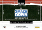 2022 Kofi Kingston Panini Impeccable WWE ELEGANCE SHIRT AUTO 85/99 AUTOGRAPH RELIC #EM-KKG Friday Night Smackdown